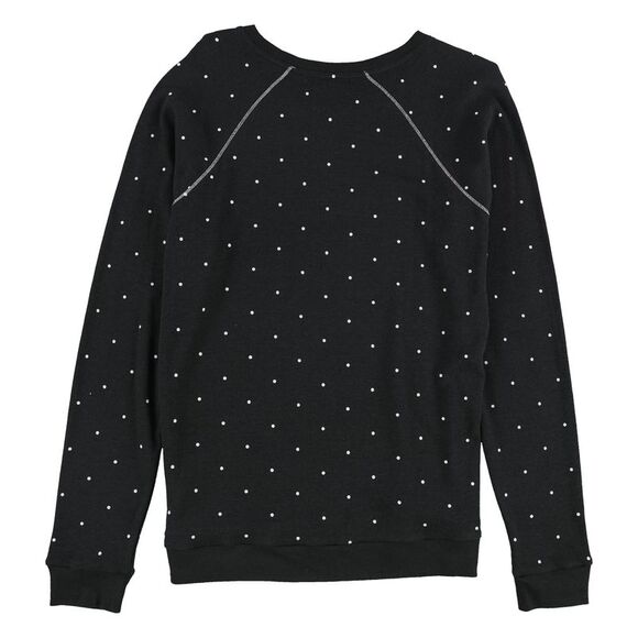 P.J. Salvage Womens Love Thermal Pajama Shirt, Black, NWT - Picture 2 of 2